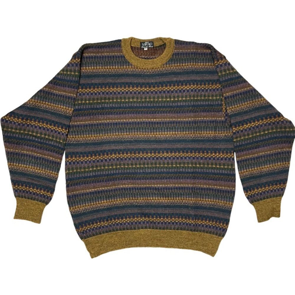 VTG/EC Mid-Late 80’s from Italy Mens angora and wool sweater